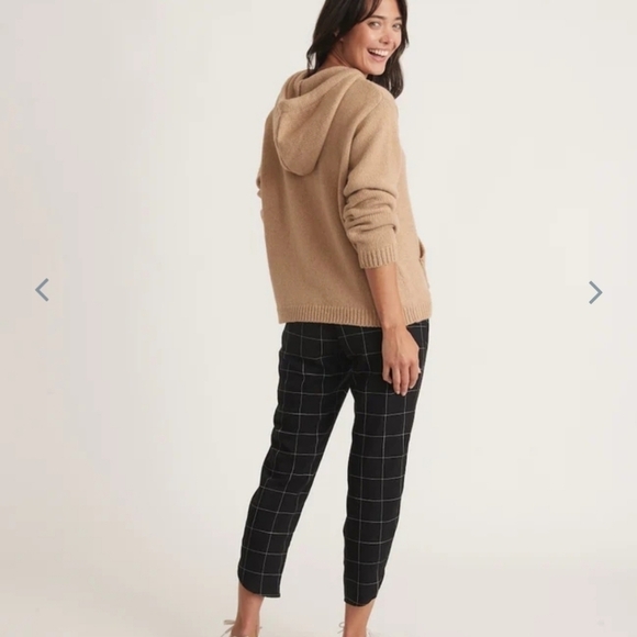 Marine layer Allison Pant in Black Windowpane - Picture 6 of 9